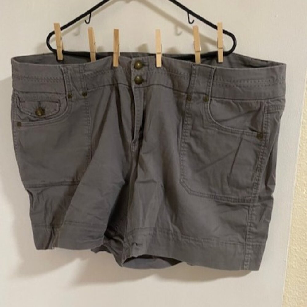 Dress Barn Gray Cotton Shorts